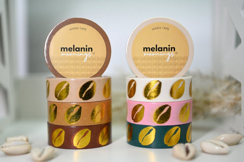 Cowrie Shell Washi Tape - Gold Foil Collection (All)